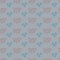 Seamless pattern with small stylized pink and blue flowers.