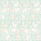 Seamless pattern small wild orange and green flowers on a light green background. Floral background. Watercolor -3