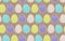 Seamless pattern with smiling Easter eggs