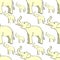 seamless pattern smiling the elephant sideways up the trunk . vector illustration