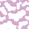 Seamless pattern: smooth elements like clouds