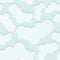 Seamless pattern: smooth elements like clouds