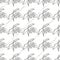 Seamless pattern with snowdrops