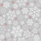 Seamless pattern with snowflakes Winter background on New Year and Christmas Pattern for greeting cards