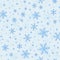 Seamless Pattern of Snowflakes for Wrapping.