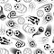 Seamless pattern of soccer balls