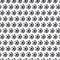 Seamless pattern with soccer Football balls black on white background