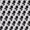 Seamless pattern with soccer Football balls black on white background