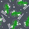 Seamless pattern with Space dinosaur. Cute dinosaur pattern for fabric, baby clothes, background, textile, wrapping paper and