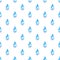 Seamless pattern with sparkling drops of water. Pure water. Bright fresh shades of blue. Polygonal texture.