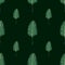 Seamless pattern Spinach salad on dark green background. Minimalistic ornament with lettuce