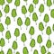 Seamless pattern Spinach salad on white striped background. Modern ornament with lettuce