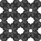 Seamless pattern with spirals. Dark grey and white. Vector.