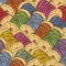 Seamless Pattern with Spools of Thread