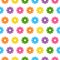 Seamless Pattern of spring and summer flowers. Bright flowers. olorful flowers on white background. Cute floral pattern