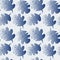 Seamless pattern on a square background - oak leaves - abstraction, surreal. Design element