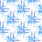 Seamless pattern with square of crossing blue lines