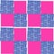 Seamless pattern with squares colorful pink and blue checked plaid style