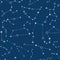 Seamless pattern with a star sky. Background with constellations of zodiac signs.