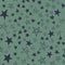 Seamless pattern, star starfall, green marsh design vector illustration