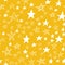 Seamless pattern, star in starfall sky, yellow white design with star element