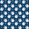 Seamless pattern with stars and baby unicorns