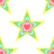 Seamless pattern from stars and hearts, background. Spring, summer colors. Motley flat design for holiday and celebration