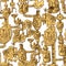 Seamless pattern steampunk