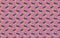 Seamless pattern with Steel cauldron with boiling green magic potion on pink background.