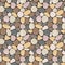 Seamless pattern with stones. Vector seamless background with smooth pebble.