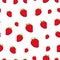 Seamless pattern with strawberry. Juicy, healthy vegetarian dess