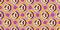 Seamless Pattern Summer groovy 70s with hippie style