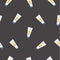 Seamless Pattern with sunscreen creams on black background