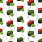 Seamless pattern of sushi