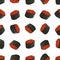 Seamless pattern of sushi