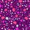 Seamless pattern with sweet floral elements