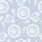 Seamless pattern of tableware icon background