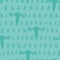 Seamless pattern with teal cancer ribbon and uterus. Ovarian and Cervical Cancer Awareness Month teal background. Cancer ribbon