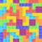 Seamless pattern of Tetris game elements