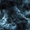 seamless pattern with texture of blue smoke fog smog on a black background