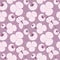 Seamless pattern texture flowers