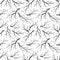 Seamless pattern texture with leafless trees branches