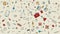 Seamless pattern texture of medicine items icons pricks pills pipettes stethoscopes tools doctor flasks capsules syringe cans