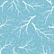 Seamless pattern texture with trees branches in blue and white