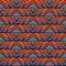 Seamless pattern with textured horizontal organic stripes