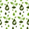 Seamless pattern on the theme of biodiesel, fuel in green colors. Plants, drop, drop with a leaf on white. Flat vector