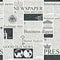 Seamless pattern on the theme of Newspapers