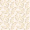 Seamless pattern of tiny golden twigs, wrapping, textile, wallpaper