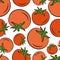 Seamless pattern tomatoes