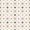 Seamless pattern with traditional Japanese decor elements